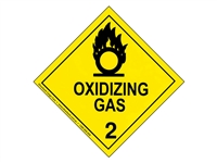 Class 2.4 Oxidizing Gas - 250 mm label