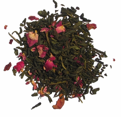 Organic Jasmine Rose Loose Leaf Green Tea
