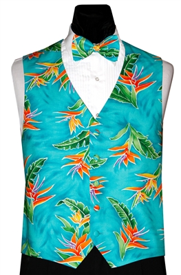 Heliconia Vest & Bow.