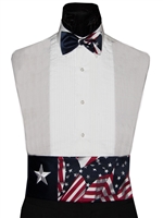 Patriotic USA Cummerbund & Bow