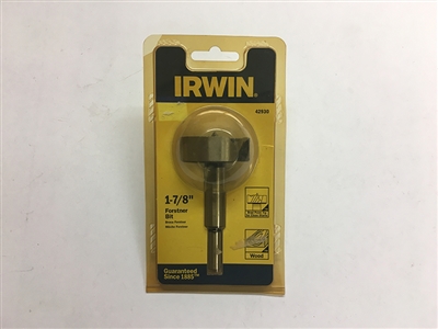 Irwin I-42930 1-7/8" by 3/8" Shank Forstner Bit