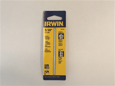 Irwin 61112 3/16" Rotary Masonry Drill Bit