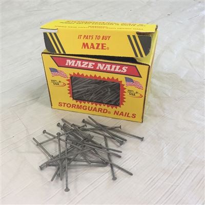 Maze S-229-A Wood Siding Nails, 3 Inch 10d Ring Shank, Galvanized, 5# Box