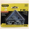 Stanley 75-5550 corner braces 2 inch zinc plated package of 2 with screws