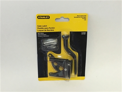 Stanley Hardware 760825 Black Coated Gate Latch