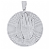 60665 SS Praying Hand Medallion