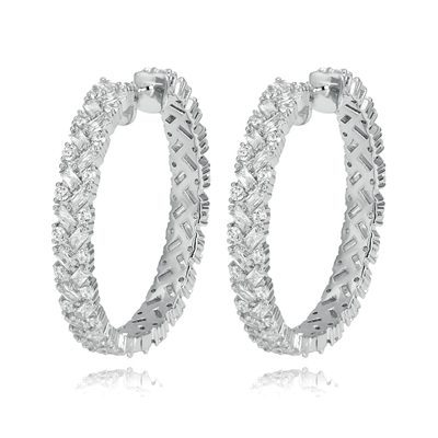 EE164S LUXURY HOOP EARRINGS