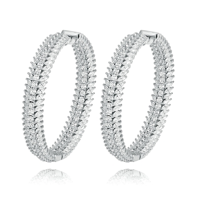 EE244S LUXURY HOOP EARRINGS