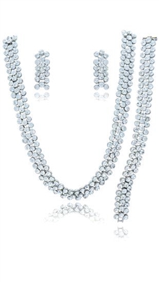 F5412944 Silver Necklace Set