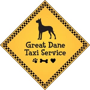 Great Dane Taxi Service Magnet 9" - YPT16-9