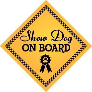 Show Dog on Board Magnet 9" - YPT31-9