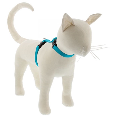 Lupine 1/2" Aqua 12-20" H-Style Cat Harness