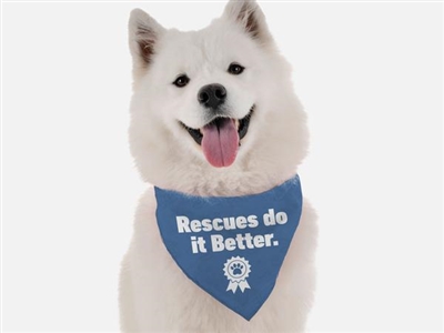 Bandoggies Rescues do it Better Bandana - Large