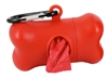 Doggie Walk Bags - Bone Dispenser - Red