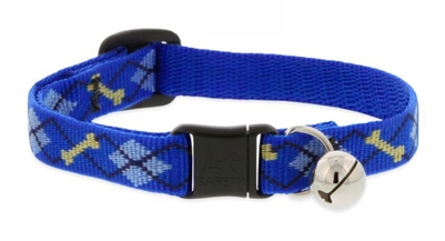 Lupine 1/2" Dapper Dog Cat Safety Collar with Bell