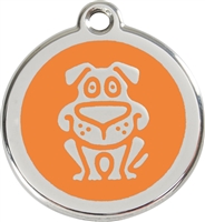 Red Dingo Large Dog Tag - 11 Colors