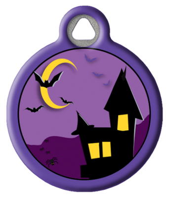 Dog Tag Art Lupine Haunted House - DTA-LLHAU