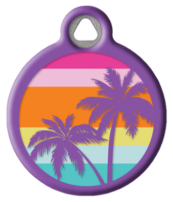 Dog Tag Art Lupine Sunset Beach - DTA-MB684