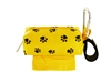 Doggie Walk Bags - Yellow with Black Paws Square Duffel