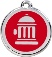 Red Dingo Large Fire Hydrant Tag - 11 Colors