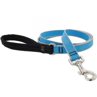 Lupine High Lights 3/4" Blue Diamond 4' Padded Handle Leash