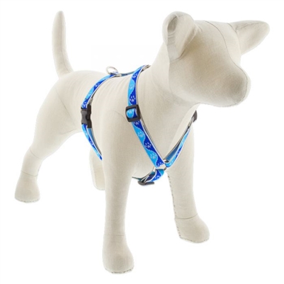 Lupine High Lights 3/4" Blue Paws 12-20" Roman Harness