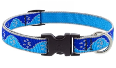 Lupine High Lights 3/4" Blue Paws 13-22" Adjustable Collar