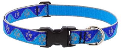 Lupine High Lights 1" Blue Paws 25-31" Adjustable Collar