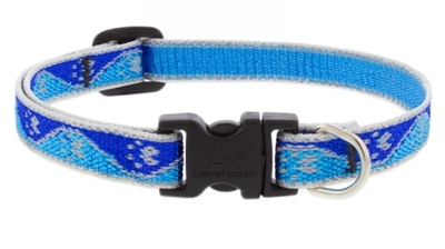 Lupine High Lights 1/2" Blue Paws 8-12" Adjustable Collar