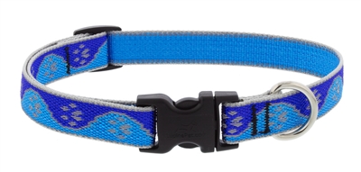 Lupine High Lights 3/4" Blue Paws 9-14" Adjustable Collar
