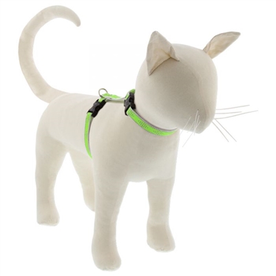 Lupine High Lights 1/2" Green Diamond 9-14" H-Style Cat Harness