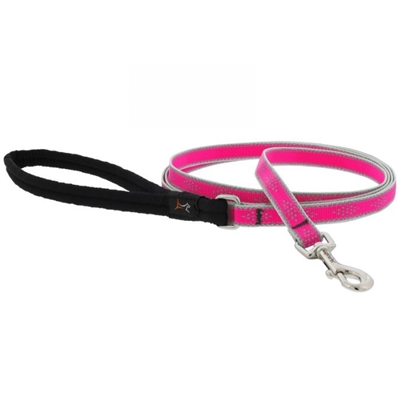 Lupine High Lights 1/2" Pink Diamond 4' Padded Handle Leash