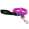 Lupine High Lights 1" Pink Paws 4' Padded Handle Leash