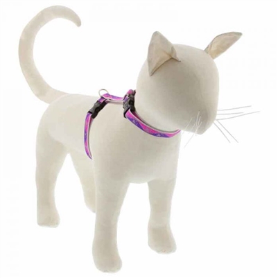 Lupine High Lights 1/2" Pink Paws 9-14" H-Style Cat Harness