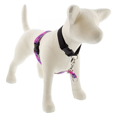 Lupine High Lights 1" Pink Paws 26-38" No-Pull Harness