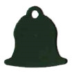 Large Green Bell Pet Tag