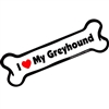 I Love My Greyhound Bone Magnet