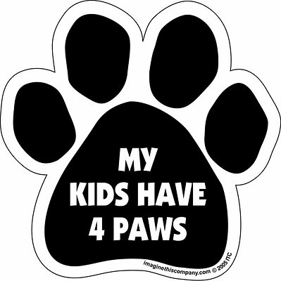 My Kids Have 4 Paws Paw Magnet