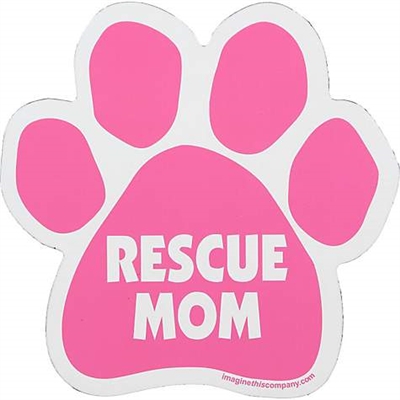 Rescue Mom Paw Magnet