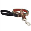 Retired Lupine 1" Christmas Plaid 6' Long Padded Handle Leash