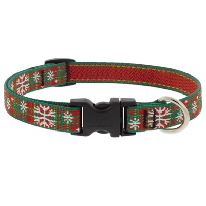 Retired Lupine 3/4" Christmas Plaid 13-22" Adjustable Collar