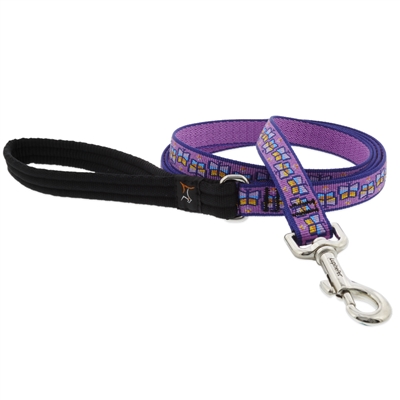 Retired Lupine 3/4" Flutterby 6' Padded Handle Leash