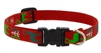 Lupine 1/2" Happy Holidays Red 8-12" Adjustable Collar
