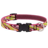 Lupine 3/4" Pink Wave 13-22" Adjustable Collar