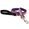 Lupine 1" Stars N Stripes 4' Long Padded Handle Leash