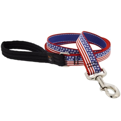 Lupine 1" Stars N Stripes 6' Long Padded Handle Leash