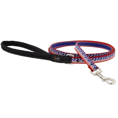 Lupine 1/2" Stars N Stripes 6' Padded Handle Leash