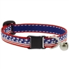 Lupine 1/2" Stars N Stripes Cat Safety Collar with Bell