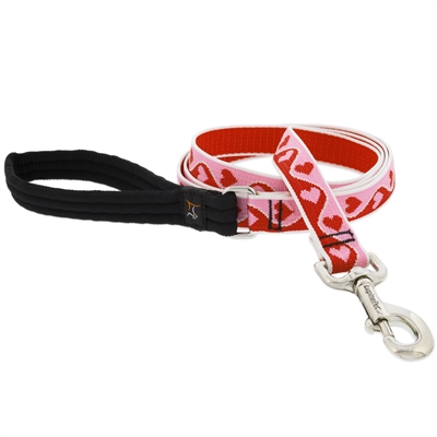 Lupine 1" Sweetheart 4' Long Padded Handle Leash