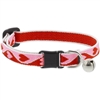 Retired Lupine 1/2" Sweetheart Cat Safety Collar with Bell